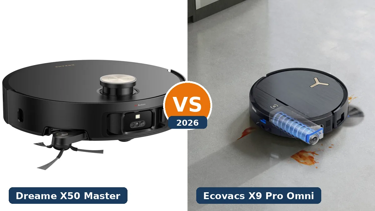 Dreame X50 Master vs Ecovacs Deebot X9 Pro Omni im Vergleich