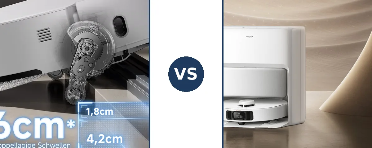 Dreame X50 Ultra vs Mova P50 Pro Vergleich: Saugroboter Duell 2026