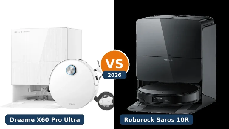 Dreame X60 Pro Ultra vs Roborock Saros 10R: Top-Duell 2026