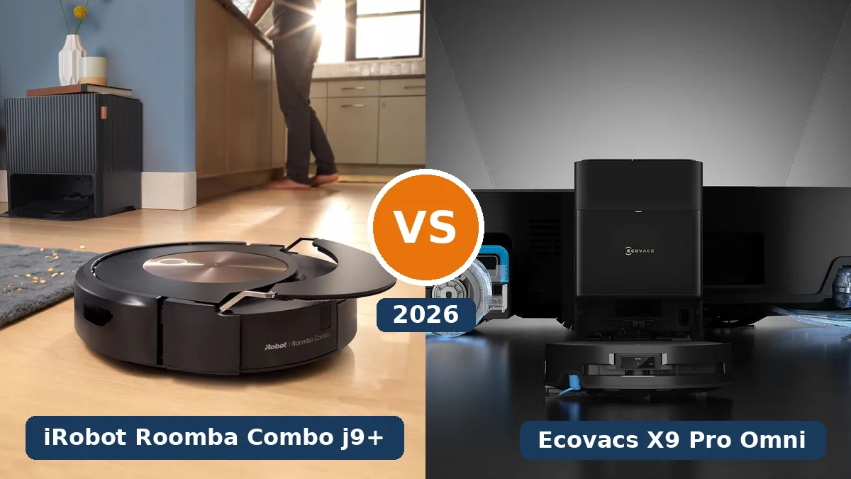 Roomba Combo j9 Plus X9 Omni Vergleich: iRobot Roomba Combo j9 Plus und Ecovacs Deebot X9 Pro Omni