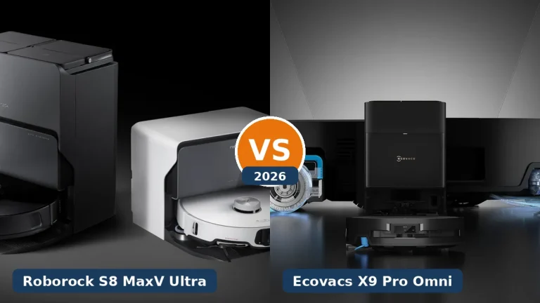 Roborock S8 MaxV Ultra vs Ecovacs Deebot X9 Pro Omni 2026 Vergleich