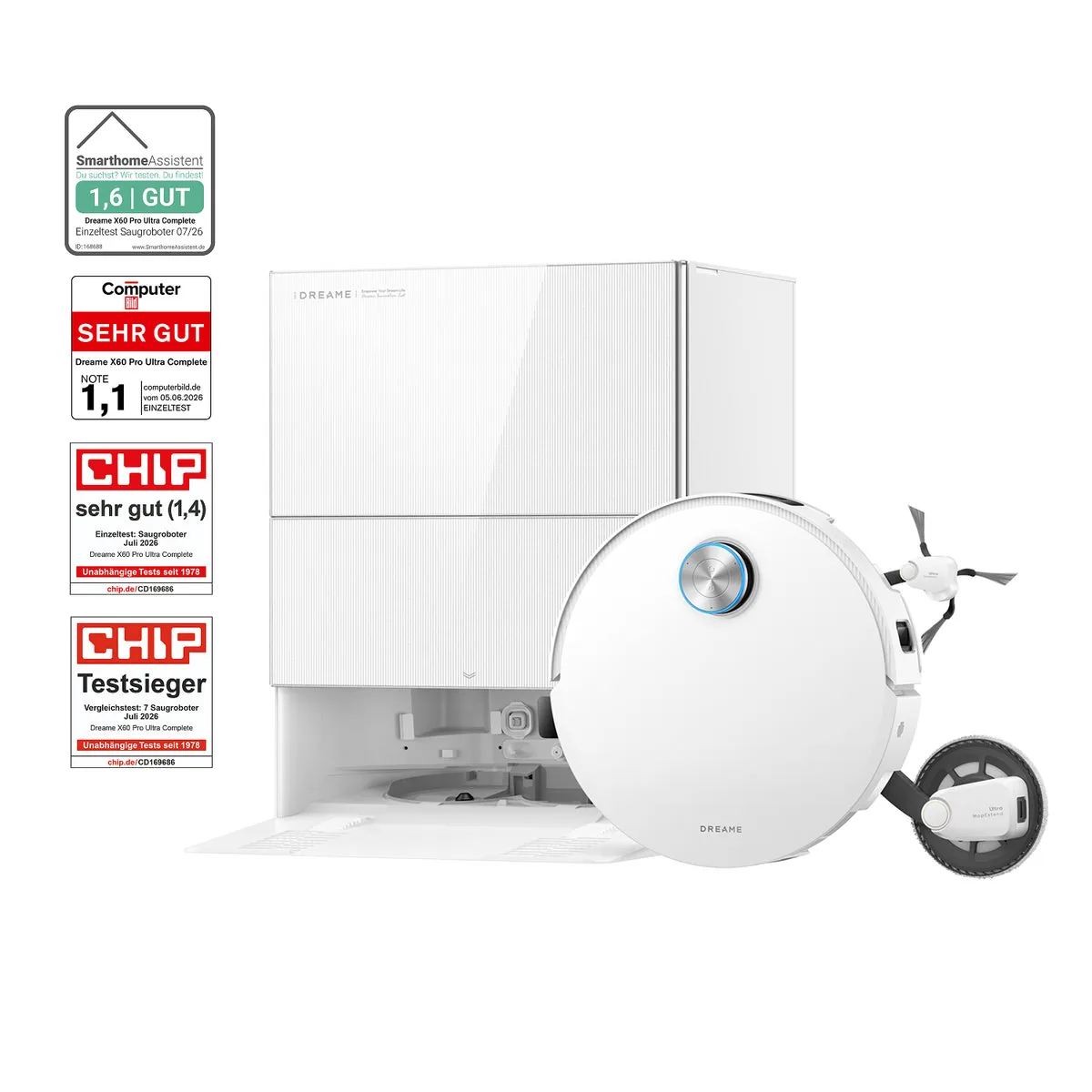 Dreame X60 Pro Ultra: Saugroboter für Allergiker kaufen mit Selbstentleerung und HEPA-Filter