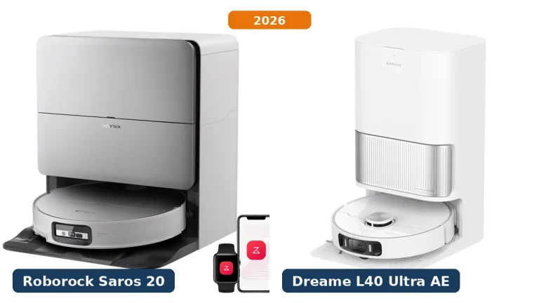 Roborock Saros 20 und Dreame L40 Ultra AE, Saugroboter für Hund und Katze im Vergleich 2026