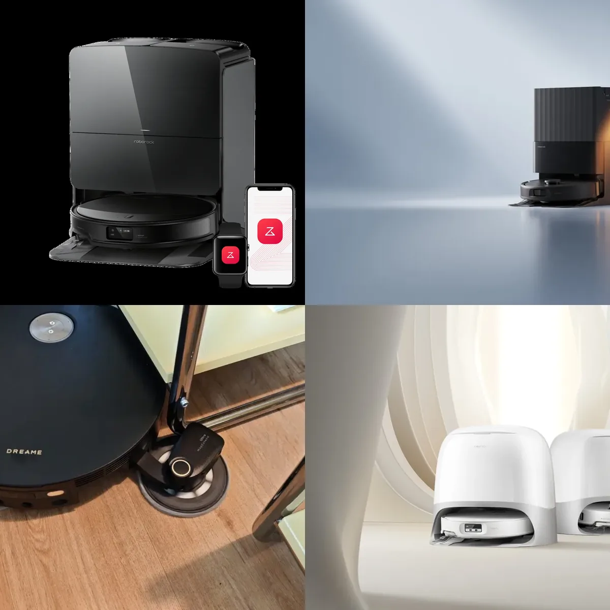 Saugroboter für Parkett kaufen Vergleich 2026: Roborock Saros 10R, Qrevo S Pro, Qrevo Curv und Dreame X60 Pro Ultra
