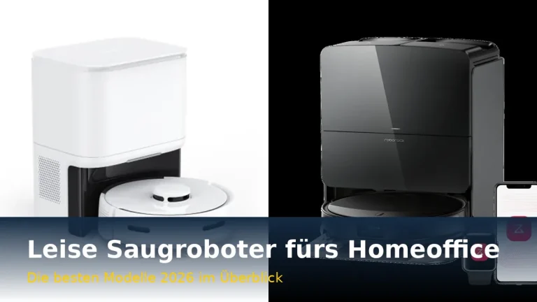 Leise Saugroboter fürs Homeoffice 2026: SwitchBot K10 Plus und Roborock Saros 10R